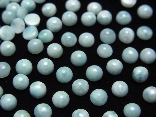 Larimar Pektolith AA++ Runder Cabochon 4x4mm 10Stücke