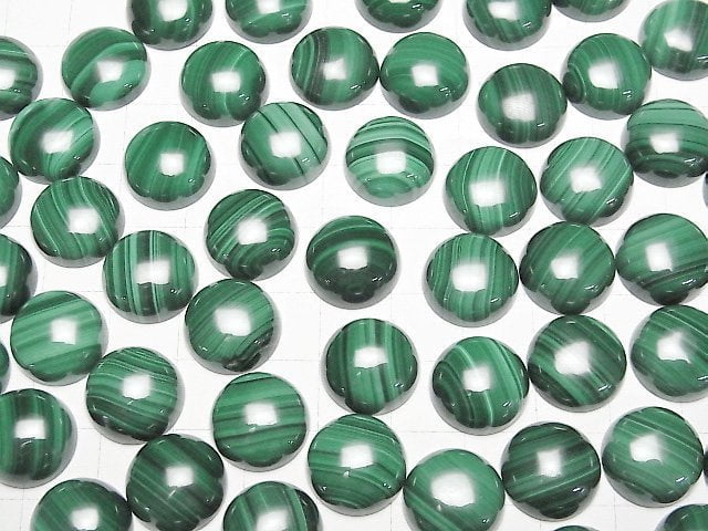 Malachit AAA runder Cabochon 14x14mm 3Stück