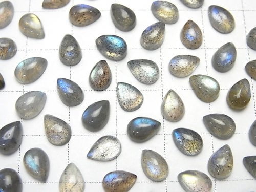 Labradorit AAA- Tropfenform Cabochon 7x5mm 10 Stück 8,79 $!