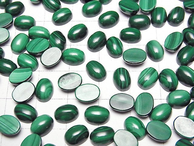 Malachit AAA ovaler Cabochon 8x6mm 4Stück