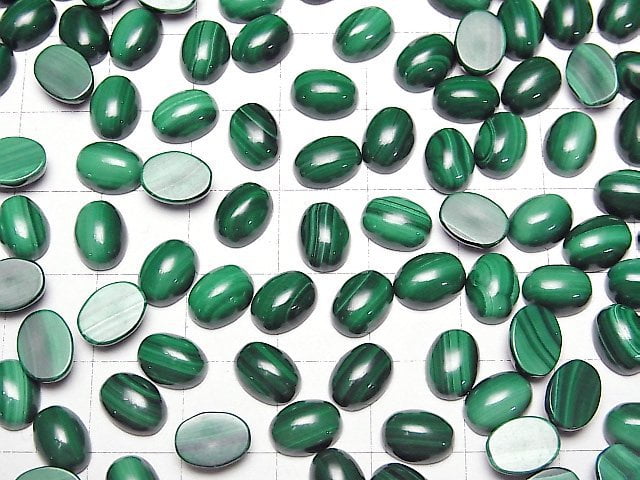 Malachit AAA ovaler Cabochon 8x6mm 4Stück