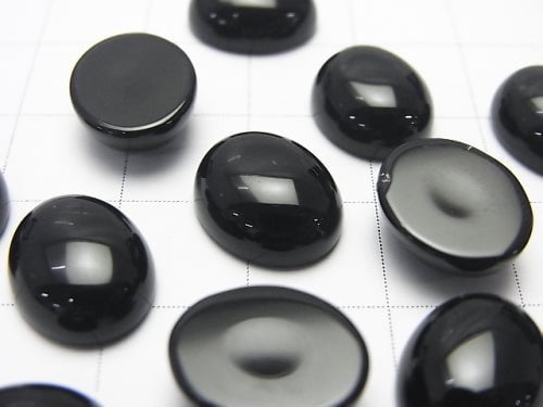 Onyx AAA Oval Cabochon 12x10mm 4pcs
