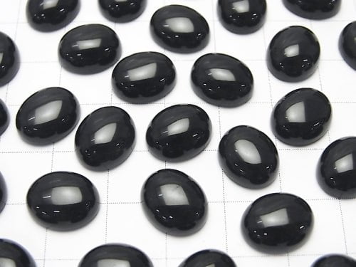 Onyx AAA Oval Cabochon 12x10mm 4pcs