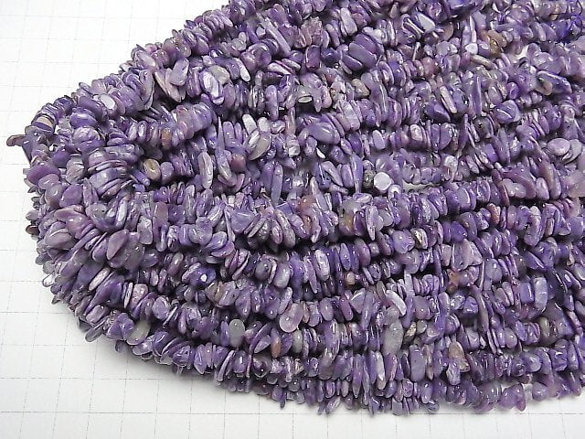 Hohe Qualität Charoit AAA-Chips (Kleine Nugget) 1Strang Perlen (ca. 15 Zoll / 38 cm)