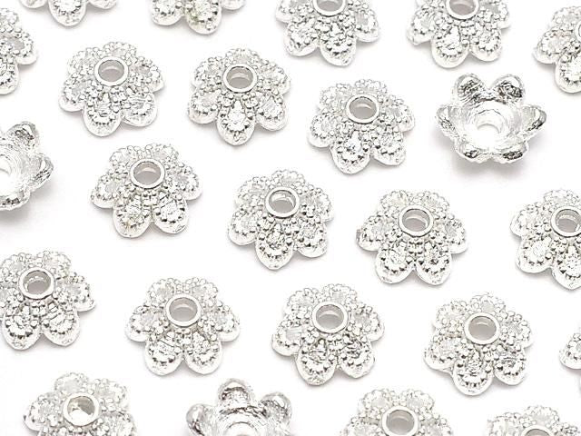 金屬珠帽 6x6x2mm 淺銀色 10個