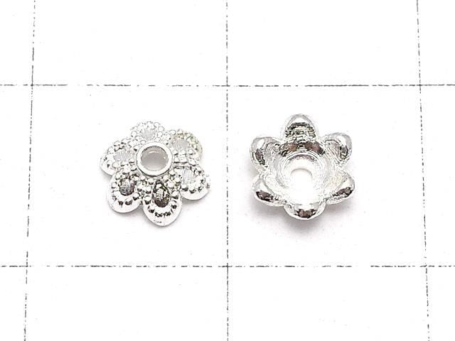 金屬珠帽 6x6x2mm 淺銀色 10個