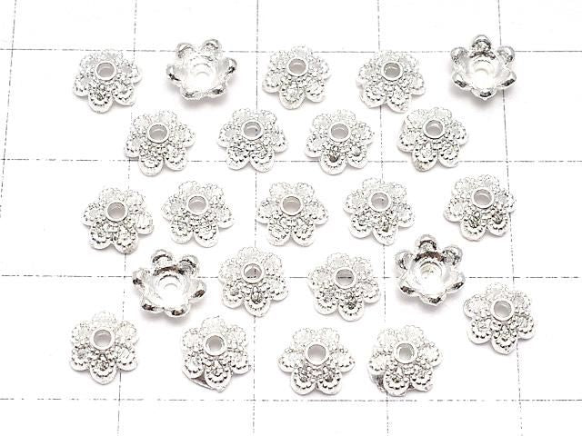 金屬珠帽 6x6x2mm 淺銀色 10個