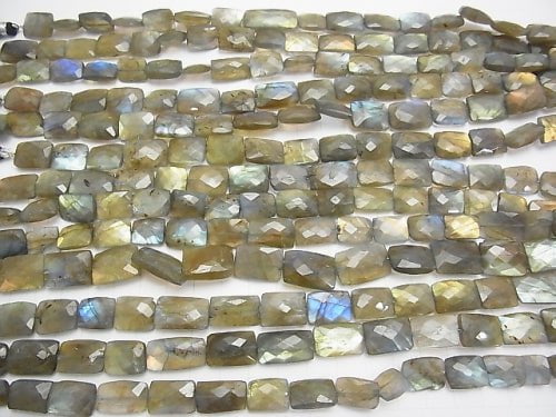 1strand $19.99Labradorite AA++ Faceted Rectangle 1strand beads (aprx.7inch/18cm)