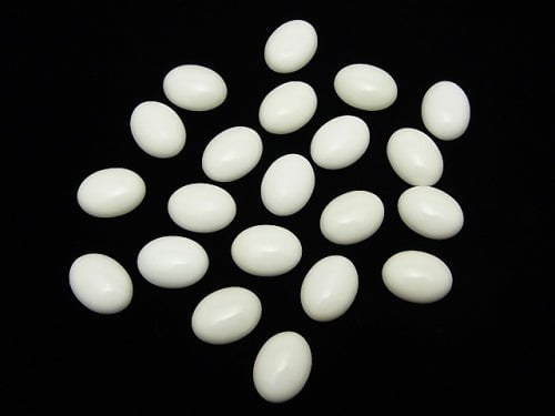 Weißer Onyx AAA Oval Cabochon 16x12mm 2 Stück