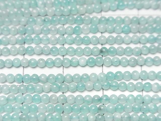 巴西亞馬遜石 AAA 級圓珠 2mm 1 串 (約 15 英寸/37 公分)