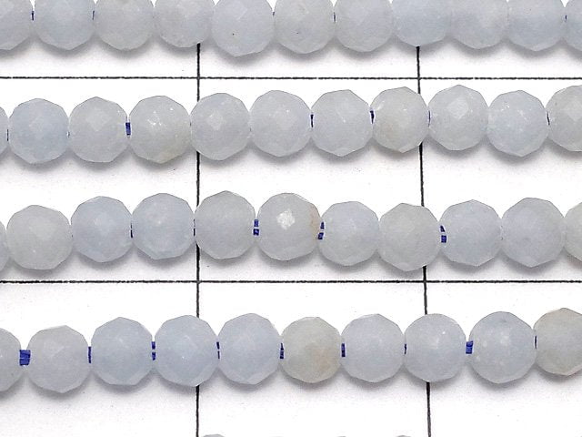 Hochwertig! 1 Strang 4,79 $! Angelit AA Facettiert Rund 3mm 1 Strang Perlen (ca. 15 Zoll/37 cm)