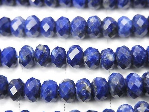 1strand $14.99! High Quality! Lapislazuli AAA--AA++ Faceted Button Rondelle 5x5x3mm 1strand beads (aprx.15inch/36cm)