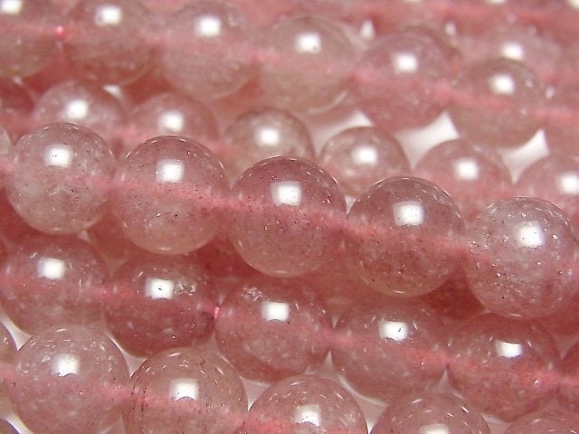 Pink Epidot AA + Round 10mm half or 1strand beads (aprx.15inch / 38cm)