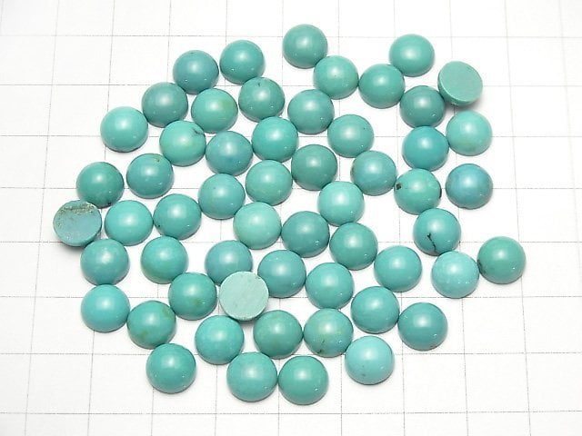 Türkis AAA Runde Cabochon 8x8mm 2Stk