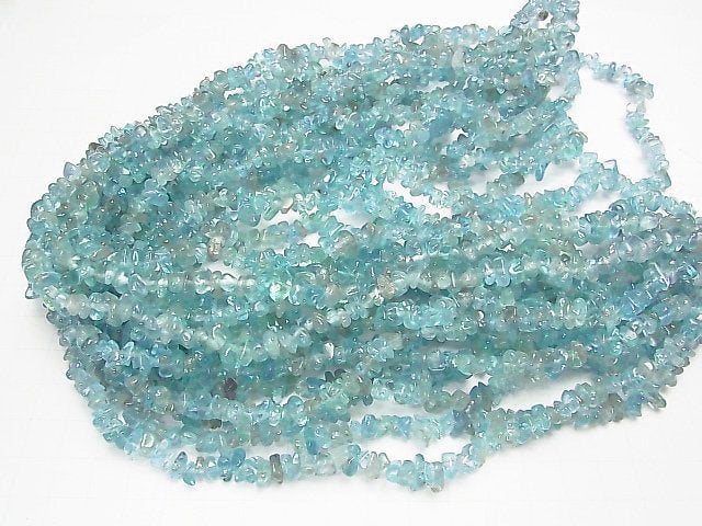 Madagaskar Apatit AA++ Chips (Kleines Nugget) 1strang Perlen (ca. 33 Zoll / 82 cm)