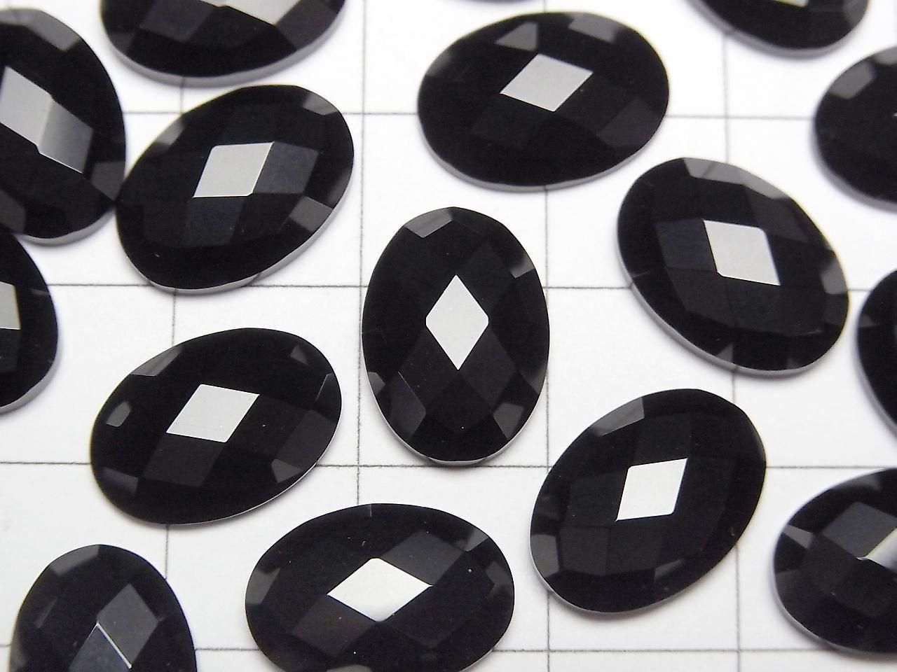Cabochon Ovale Facetté Onyx 14x10mm 4 pièces 4,79 $ !
