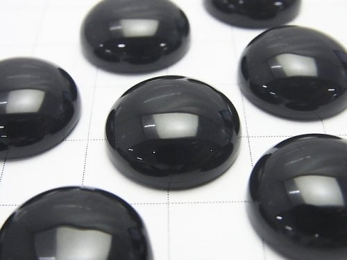 Onyx AAA Round Cabochon 16x16x6mm 3pcs