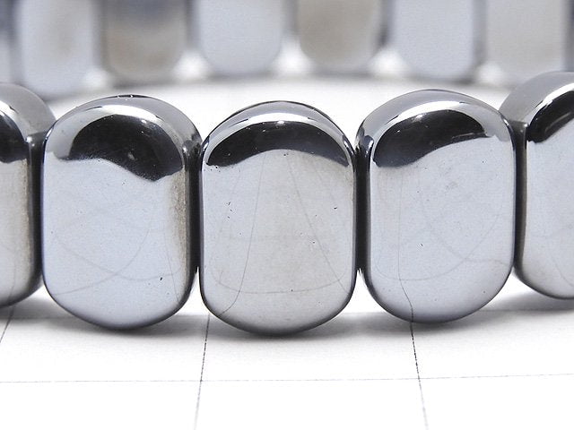 Terahertz 2-Loch Oval 12x8x5mm 1Strang Perlen (Armband)