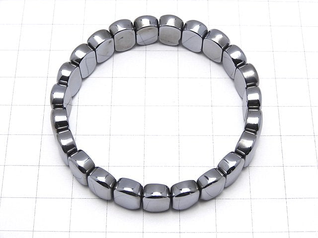 Terahertz 2-Loch Oval 12x8x5mm 1Strang Perlen (Armband)