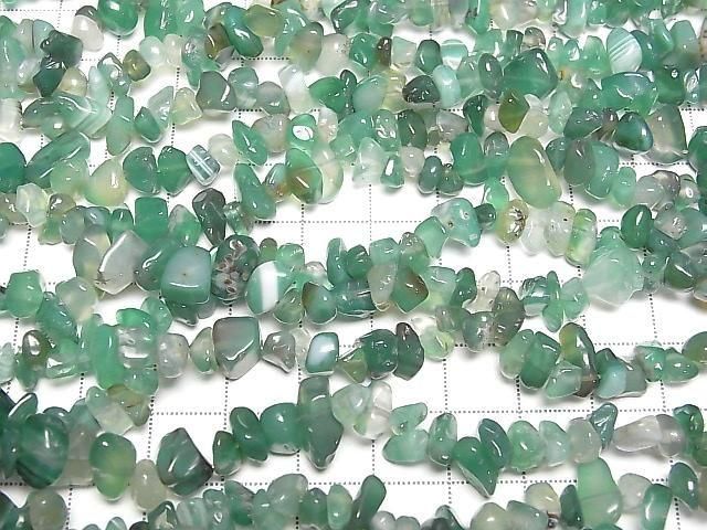 Green Onyx Chips (Small Nugget) 1strand beads (approx. 31 inches/78 cm)