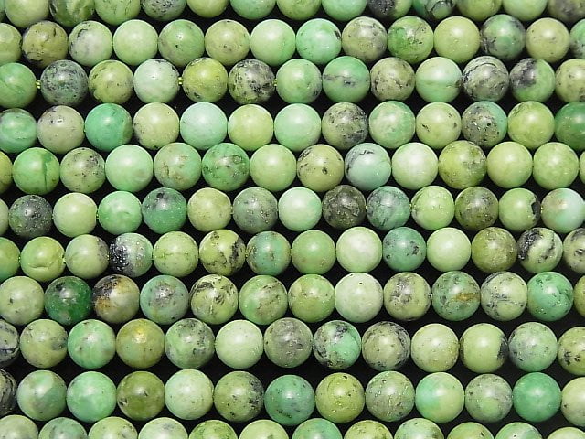 Mongolia Variscite Round 6mm half or 1strand (aprx.15inch / 38cm)