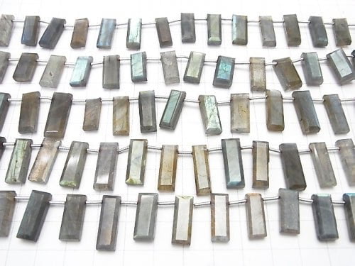Labradorite AA++ Faceted Rectangle 1strand beads (aprx.6inch/16cm)
