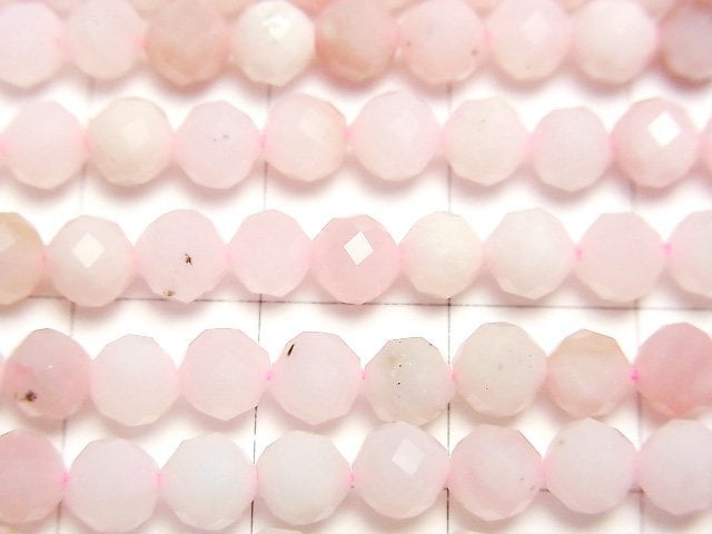 Hochwertig! Rosa Opal AA++ Facettiert Rund 5mm 1Strang Perlen (ca. 15 Zoll/37 cm)