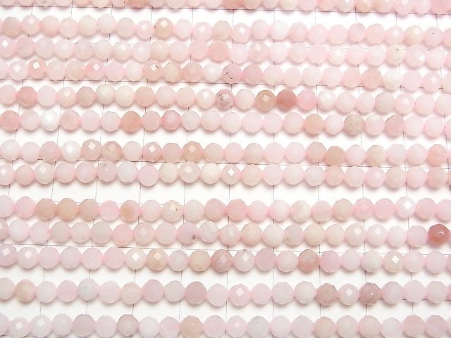 Hochwertig! Rosa Opal AA++ Facettiert Rund 5mm 1Strang Perlen (ca. 15 Zoll/37 cm)