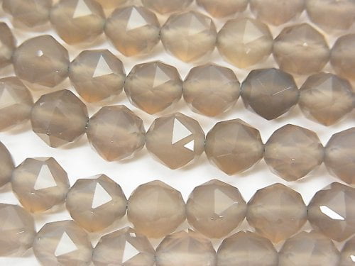 Faceted Round, Onyx, Star Gemstone Beads