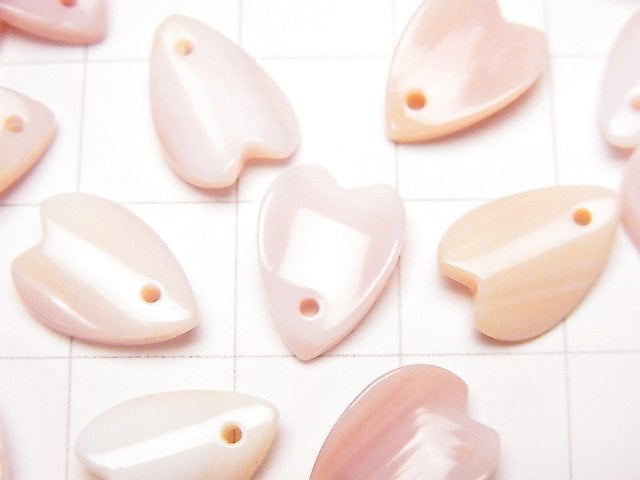 Königin Conch Muschel AAA- Blume (Blütenblatt) 12x8mm 4 Stück