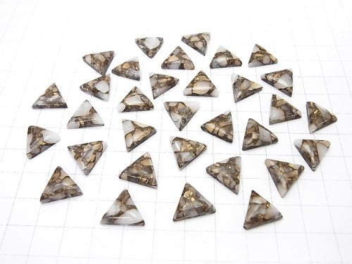 Copper Calcite AAA Triangle Cabochon 12x12mm 3pcs $7.79!