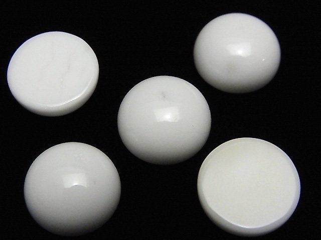 Weißer Onyx AAA Rund Cabochon 12x12mm 3 Stück