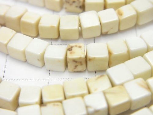 1strand $4.79! Magnesite Cube 4x4x4mm 1strand beads (aprx.15inch/37cm)