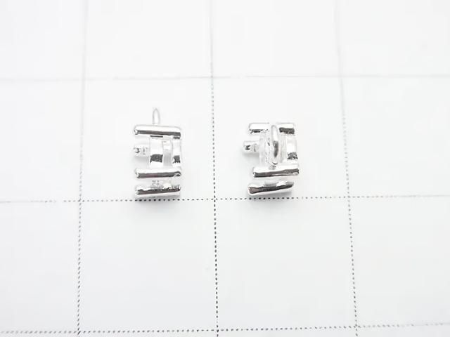 925 純銀小吊飾框 圓形刻面 4毫米 無鍍層 1個