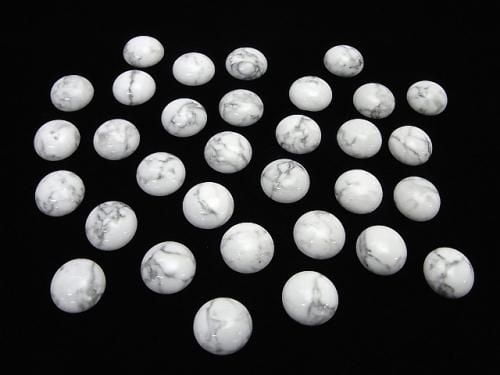 Howlite-Magnesit runde Cabochon 14x14mm 4Stück