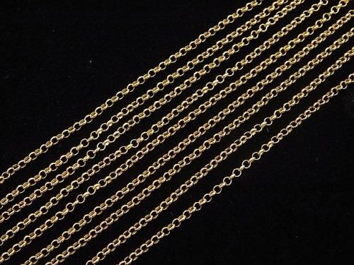 14KGF Rolo-Kette 1,2mm Breite 10cm
