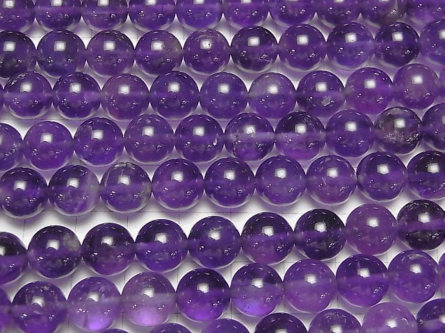 Amethyst AA++ Rund 10mm halb oder 1Strang Perlen (ca. 15 Zoll / 37 cm)
