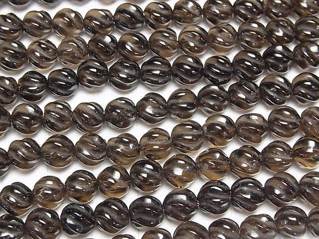Rauchquarz AAA Rund 8mm S Linie Twist halb oder 1Strang Perlen (ca. 14 Zoll / 35 cm)