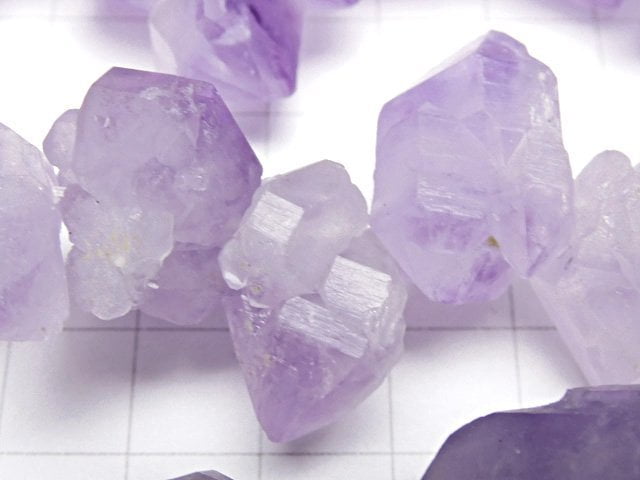 Amethyst Punkt Rohstein Nugget Oberseite durchbohrt 1strang Perlen (ca. 14 Zoll / 35 cm)