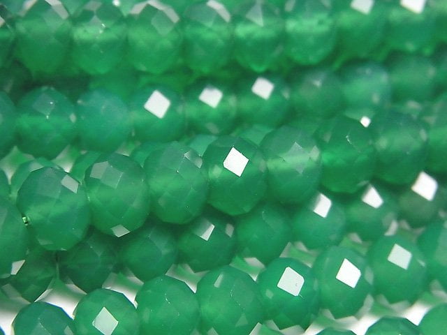 Onyx, Roundel Gemstone Beads