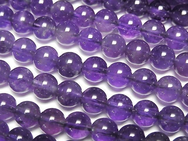 Amethyst AA+ Rund 6mm 1Strang Perlen (ca. 15 Zoll / 36 cm)