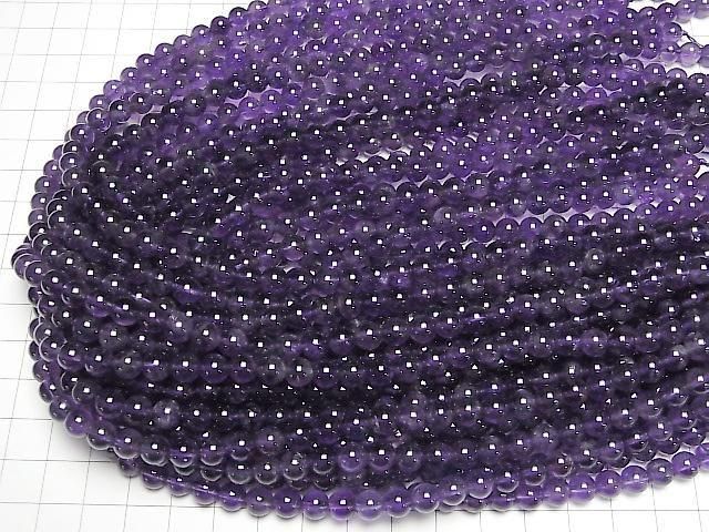 Amethyst AA+ Rund 6mm 1Strang Perlen (ca. 15 Zoll / 36 cm)