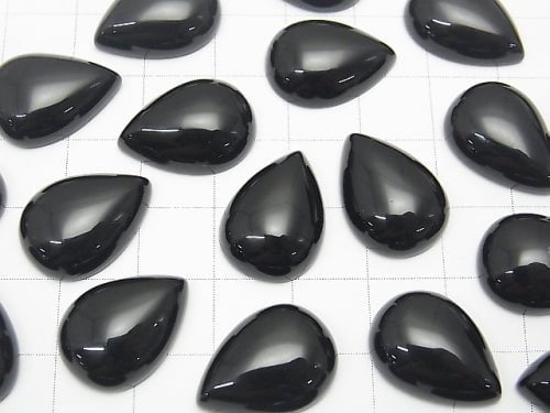 Onyx AAA Birnenform Cabochon 18x13mm 3Stück