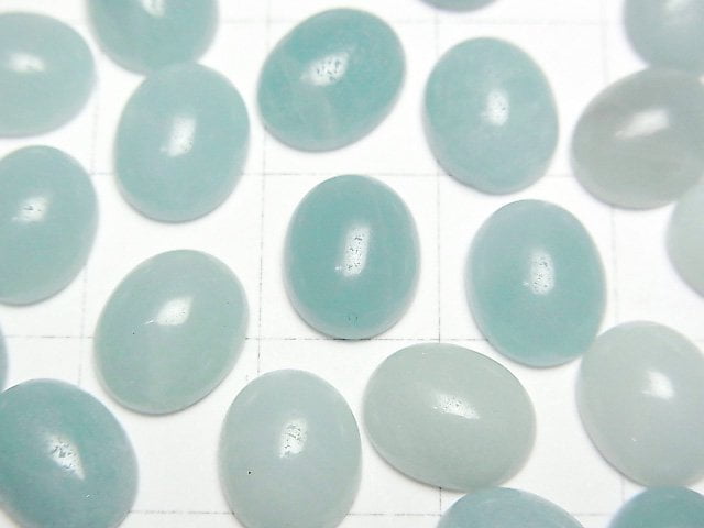 Amazonite AA++ Oval Cabochon 10x8mm 5pcs