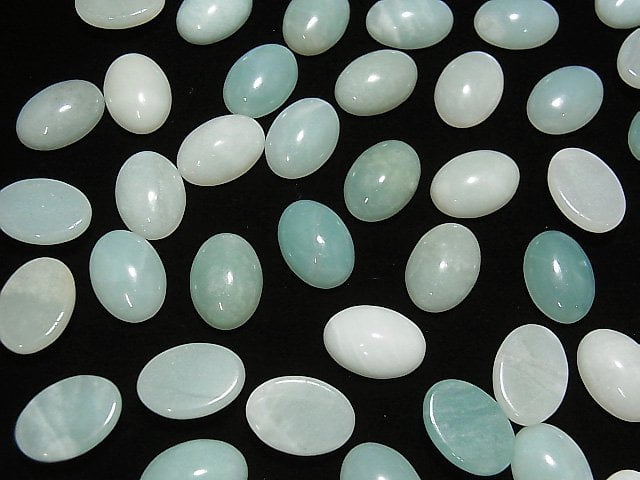 Amazonite AA++ Oval Cabochon 14x10mm 4pcs