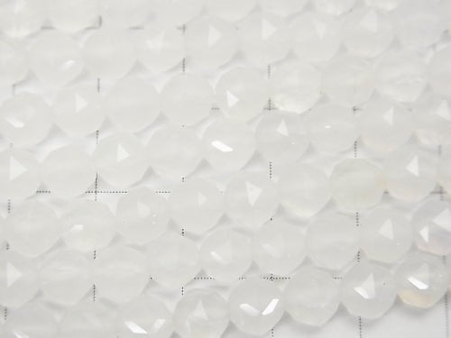 Hochwertig! 1strang 7,79 $! Weißer Chalcedon AAA Stern Facettierte Rund 6mm 1strang Perlen (ca. 15 Zoll / 37 cm)
