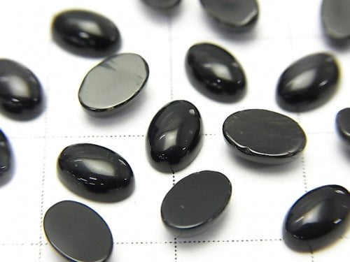 Onyx AAA Oval Cabochon 6x4mm 10pcs