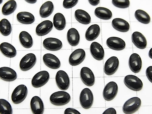 Onyx AAA Oval Cabochon 6x4mm 10pcs
