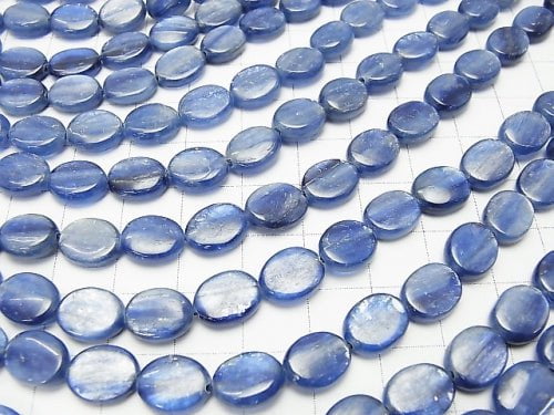 Kyanite AA+ Oval 10x8x3mm half or 1strand (aprx.15inch/38cm)