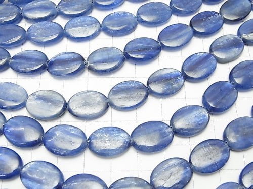 Kyanite AA++ Oval 16x12x4mm half or 1strand (aprx.15inch/37cm)